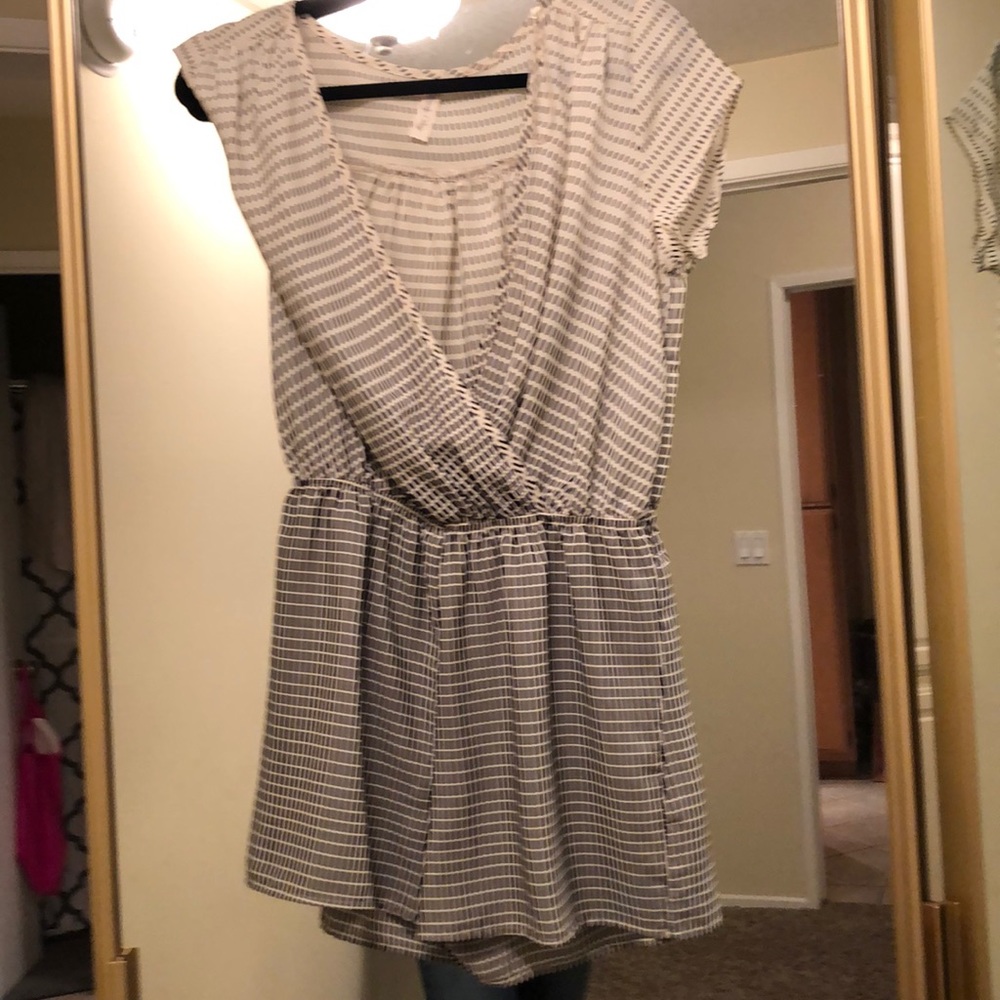 Black and white romper